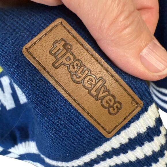 Tipsy Elves Men's The Office Dwight Blue Ugly Christmas Sweater M Whimsical - Picture 3 of 9